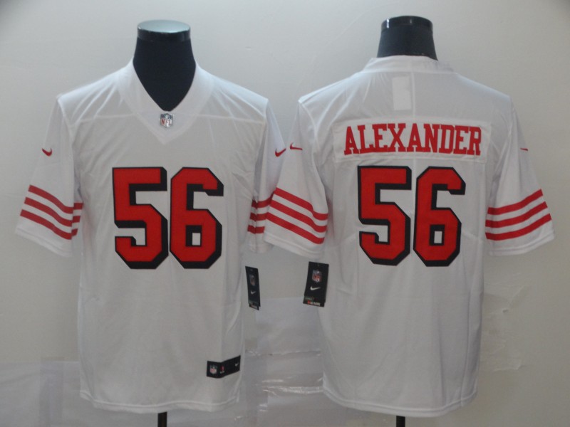 Men's San Francisco 49ers Kwon Alexander #56 White Jersey